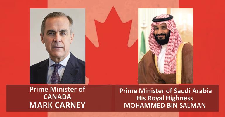 PRIME MINISTER MARK CARNEY SPOKE TO SAUDI CROWN PRINCE MOHAMMED BIN SALMAN