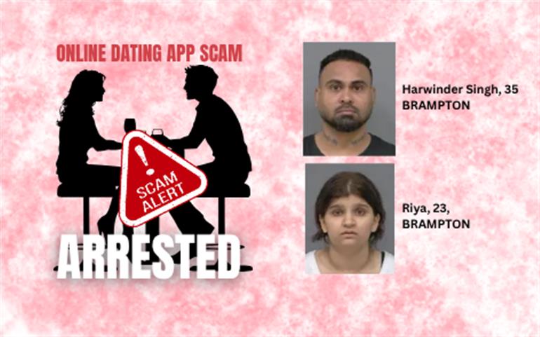 PEEL POLICE SEEK ADDITIONAL VICTIMS IN ONLINE DATING EXTORTION INVESTIGATION